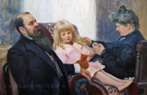 Репин Илья, Портрет семьи Деларовых. Копия картины